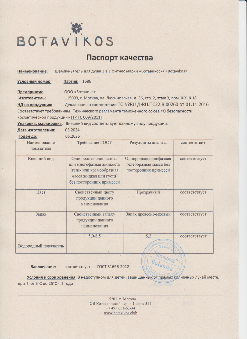 Паспорт №052024